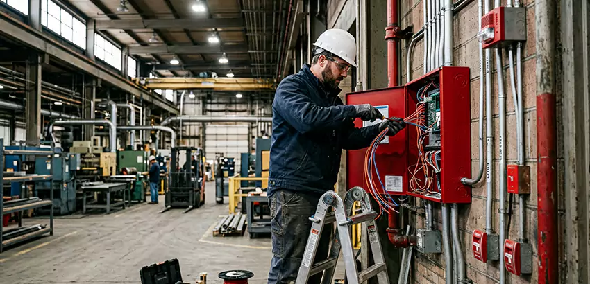 Industrial Fire Alarm Installation in Hilliard